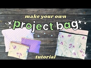 ✨how to sew a cross stitch project bag ✨| tutorial