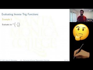 6.6 – Derivatives of Inverse Trigonometric Functions