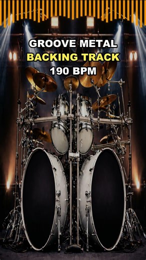 Groove Metal Drum Backing Track 190 BPM 🔥 Groove Metal Practice #guitar #drums #heavymetalsongs