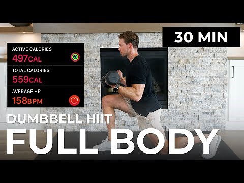 30 Minute FULL BODY DUMBBELL WORKOUT at Home | 500 CALS 🔥 HIIT x Strength