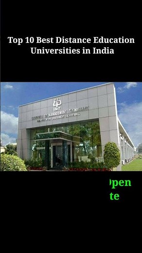 Top 10 Best Distance Education Universities in India