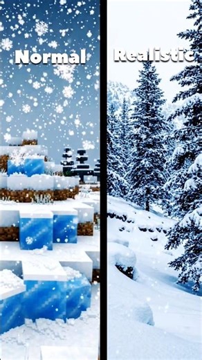 which side looks REAL 😳 Left and Right ?#minecraft #trend #trending #shorts
