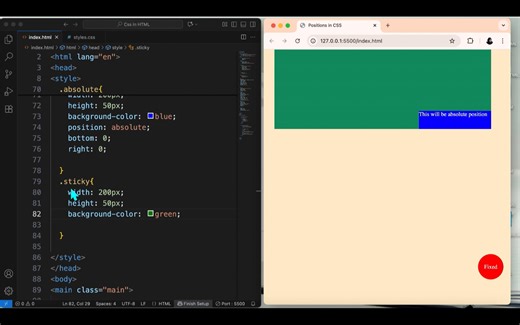 Possition sticky in CSS