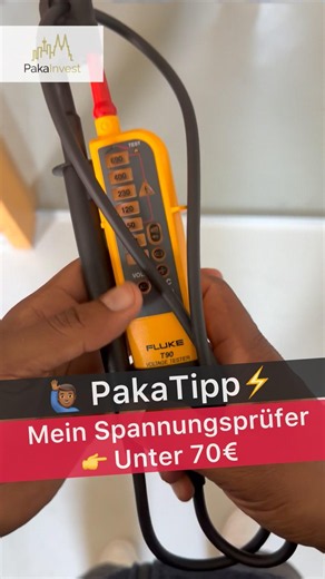 ⚡️🙋🏾‍♂️Spannungsprüfer unter 70€⁉️👉#fluke T90 #elektrik #technik #strom #electrical #elektronik
