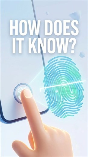 How fingerprint scanner works? 📱🔍 The Simple Science Explained! #Shorts
