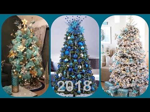 35 Árboles de Navidad AZUL|2018 ideas decoración|christmas tree blue