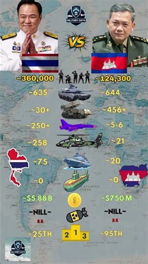 Thailand Vs Cambodia Military 2026