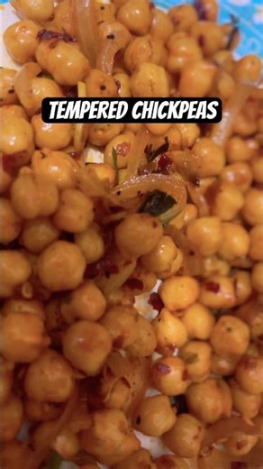Tempered boiled chickpeas #roody