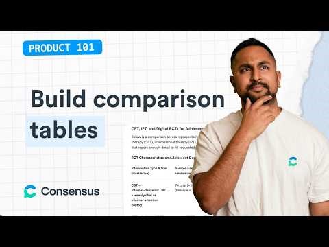 How to Build a Comparison Table of Research Studies in Minutes (Sample Size, Effect Size, and More)