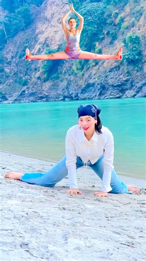 Try this steps for middle 😯 #shorts #motivational #yoga