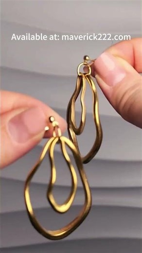 Super Easy Irregular Gold Circle Earrings | Minimal & Chic #jewelrymaking #diyjewelry