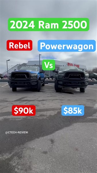 2024 Ram 2500 Rebel vs 2024 Ram 2500 Power wagon shocking pricing makes no sense. Which would you pick?