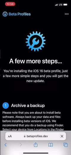 Install ios 16 developer beta profile (betaprofiles.dev)