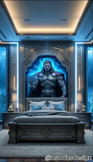 "This Avengers-Themed Bedroom Will Blow Your Mind 💥🛏️ | Superhero Room Design Tour" #usa #bedroom