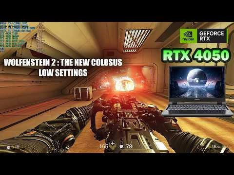 Colorful Evol P15 i5 - 12500H RTX 4050 Gaming Test | Wolfenstein 2 Low Settings