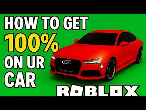 How to get 100% on ur car. Fix it up