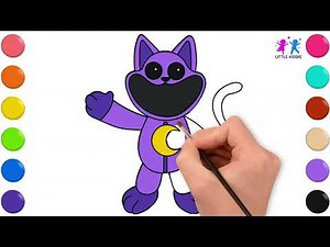 🎨 How to Draw & Color a Catnap 🐱 | Fun & Easy Art Tutorial for Kids!