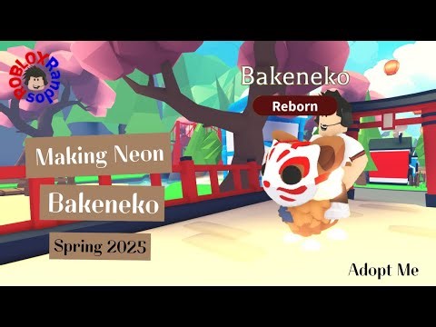 Making NEON BAKENEKO in Adopt Me Roblox!
