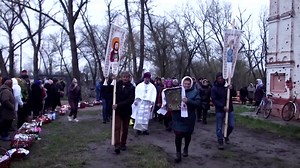 3.2K views · 178 reactions | Ukrainian believers in the village of Lukashivka, retaken from Russian forces a year ago, celebrated Orthodox Easter at their church which was damaged by war | Reuters | Facebook