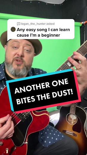 Answer to @logan_the_hunter #Inverted Easy Riff for Queen Another One Bites The Dust #anotheronebitesthedust #queen #guitar #guitartok