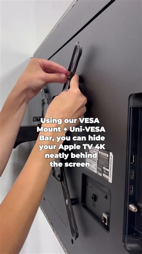 Renter-Friendly Apple TV VESA Mount | Clean TV Setup (No Drilling)