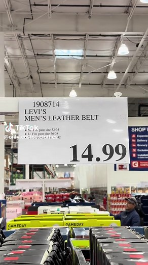 Levi’s Men’s Leather Belt — ⭐️$14.99 Colors: Brown, Black Sizes: • M: Fits 32–34 • L: Fits 36–38 • XL: Fits 40–42 📍 SLC & Sandy, Utah locations ❌ Not online at the moment — check back soon #costcofinds #costco #levis #fyp #fypシ