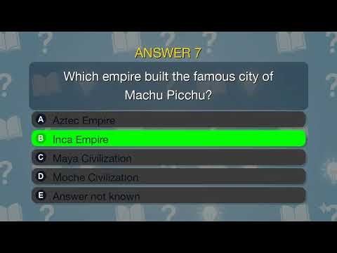 World History Quiz Topics (Part 3)