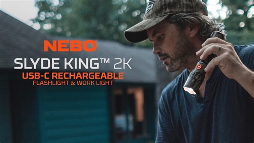 ¿Buscas una linterna LED que pueda con todo? La SLYDE KING 2K de NEBO es nueva y mejorada, y sigue siendo la KING. Recargable por USB-C con clasificación de impermeabilidad IP67, la SLYDE KING 2K es extremadamente versátil con una linterna LED superbrillante de 2000 lúmenes y una luz de trabajo C•O•B de 500 lúmenes, todo en uno. Hay cuatro modos de luz y todos ellos son regulables con memoria programable para adaptarse a tus necesidades personalizadas. | Ferreteria Lewonski