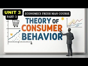 ECONOMICS 101 FRESH MAN |CHAPTER 3| PART 3| ORDINAL UTILITY THEORY | INDIFFERENCE CURVES, MRS
