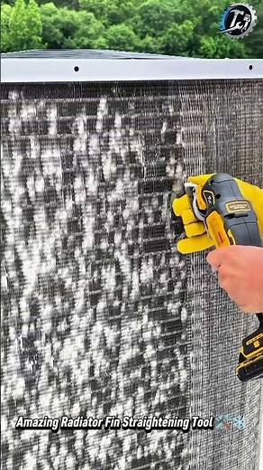 Fast Condenser Fin Repair Method ❄️🔧 #HVAC #Repair #Tools
