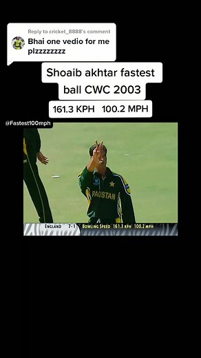 Shoaib Akhtar Fastest Ball Highlights 2003