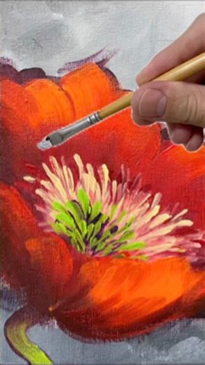 PAINTING ABSTRACT FLOWERS WITH ACRYLIC PAINT