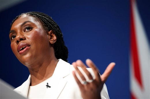 Kemi Badenoch condemns pro-Palestine marches as ‘carnivals of hatred’ in Conservative Party conference speech
