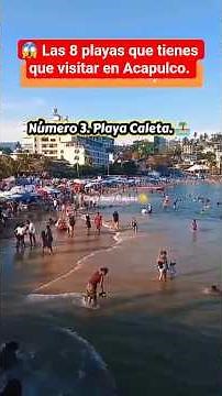 😱 conoce las 8 playas en Acapulco Guerrero #acapulco #playasdemexico #vacaciones