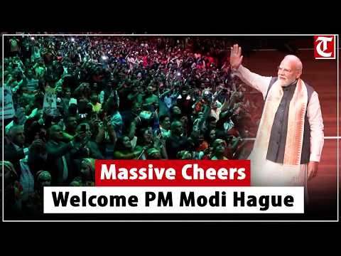 PM Modi receives thunderous welcome at community event in The Hague