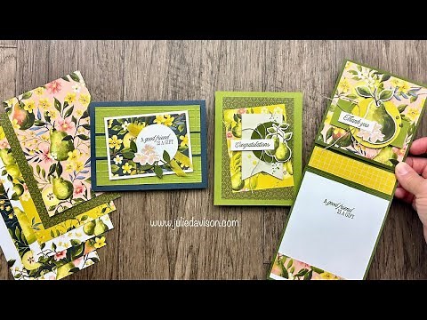 FREE Class! 3 Stampin' Up! Painterly Pears Cards + Bonus Ideas | August 2025 Bonus Project Kit