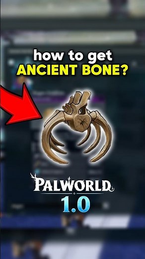 How To Get Ancient Bone in Palworld 1.0? #palworld #shorts #howto
