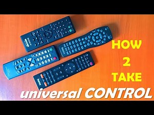 How to sync. an universal remote control - easy stuff :)