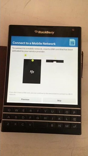 Blackberry Passport wifi problem