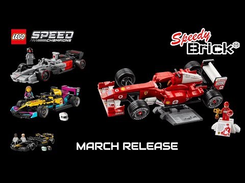 March 2026 release of Lego F1 cars, Icons and Speed champions
