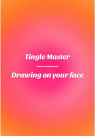 Face Tracing ASMR for Deep Relaxation and Tingles