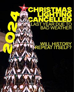 Last year, 2024; the lighting was cancelled due to heavy rain accompanied by lightning and strong winds. With the current weather today, would history repeat itself? Hopefully not! A look back on last years Christmas Lighting of the Christmas Tree of Hope by MLhuiller at Fuente Osmeña Circle. 📸 Lokal Cebuano | Follow for updates 🎄🤙 | Lokal Cebuano