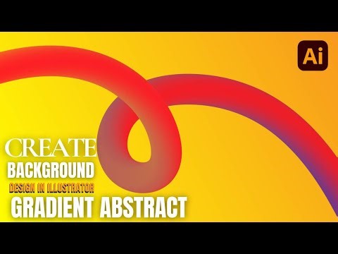 Adobe Illustrator Bangla Tutorial - How to Create Abstract Gradient Swirl Background