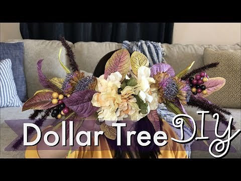 Purple Fall Swag / Dollar Tree DIY