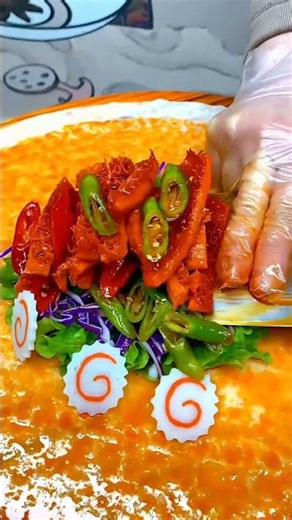 🥰 Satisfying with street food 🥳#streetfood #satisfying video#cooking #asmr#shorts