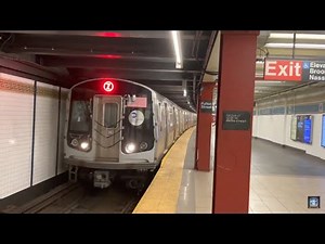 AM Rush Hour R46/R62/R142/R142A/R143/R160/R179 A,C,2,3,4,5,J,Z Trains At Fulton Street