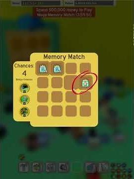 Crazy luck on the 500k memory match! (Bee swarm simulator)