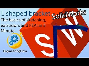 L-Shaped Bracket Design & Analysis | SolidWorks Tutorial