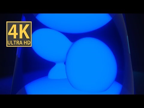 Blue Teal Lava Lamp - Ambient Abstract Background Video 4k Screensaver Looping Visual Animation