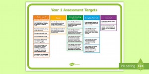 Year 1 Science Assessment Display Poster